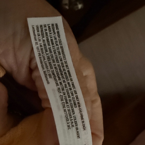 Free People Peach Long Sleeve Bodysuit with embroidery on sleeves - Picture 7 of 16